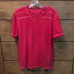 GUESS Solid Red T-Shirt